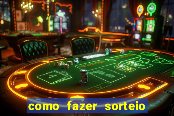 como fazer sorteio de cores online